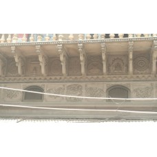 Indian structure, solar disc, sun symbol, star